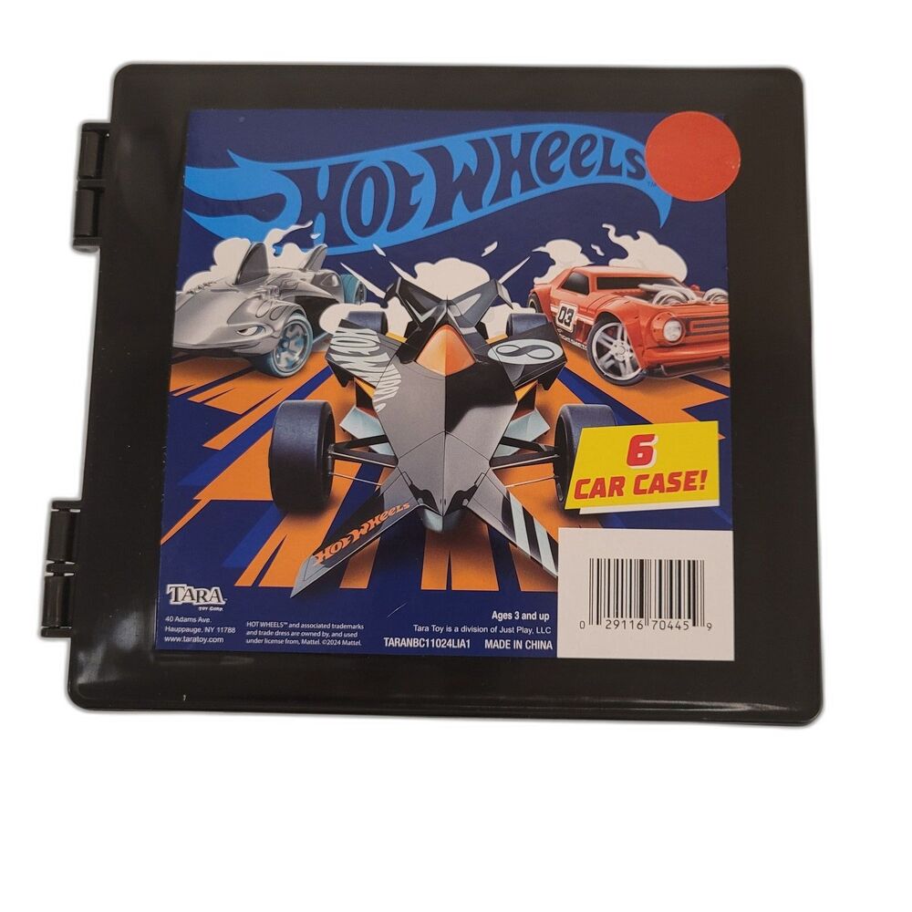 Hot Wheels 6‑Car Storage Case – Travel Carry Box